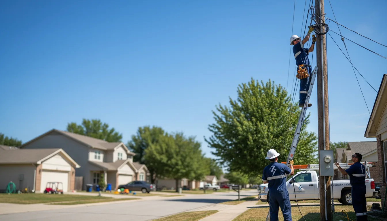 Residential electrician providing installation services in Batson, TX